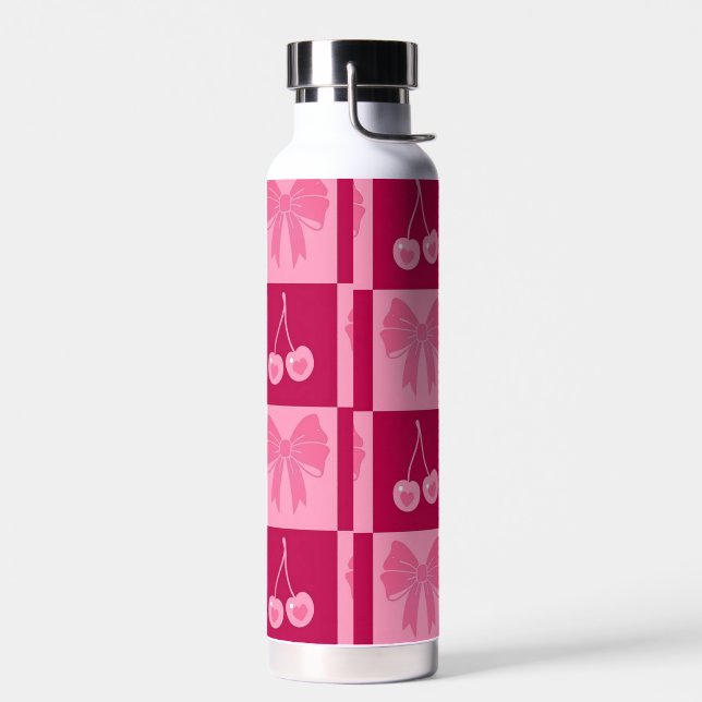Bouteille D'eau Bow and Cherry water bottle  (Gauche)