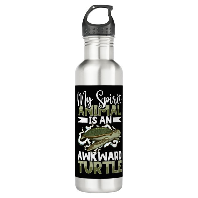 Bouteille D'eau Boxer Tortues tortues de mer Ocean Reptile (Devant)