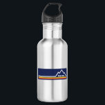 Bouteille D'eau Bozeman, Montana<br><div class="desc">Avec Bozeman,  la proximité de Yellowstone dans le Montana et l'abondance de montagnes et de loisirs,  c'est un paradis d'aventure. Ce grand design vintage a un look rétro.</div>