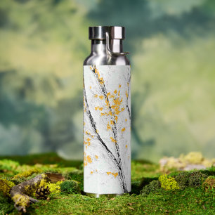 Bouteille D'eau Branches de l'arbre d'automne avec feuilles de aut