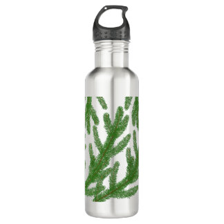 Bouteille D'eau branches de sapin de Noël