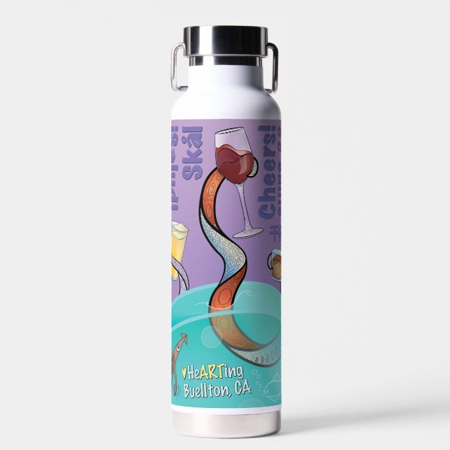 Bouteille d'eau - Bravo ! ! - Buellton.Art (Avant)