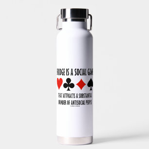 Bouteille D'eau Bridge Est Un Jeu Social Attire Les Personnes Anti