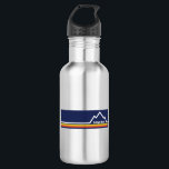 Bouteille D'eau Bridger Bowl, Montana<br><div class="desc">Situé à 20 minutes en voiture de Bozeman, le Bridger Bowl est une destination extraordinaire pour le ski et le snowboard. Ce grand design vintage a un look rétro.</div>