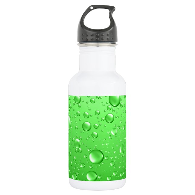 Bouteille D'eau Bright Green Water Droplets (Devant)
