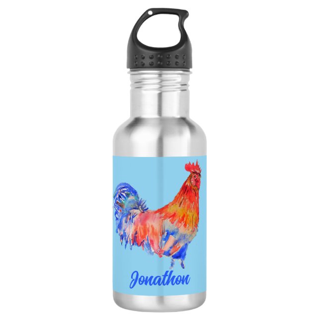 Bouteille D'eau Brochet rouge Poulets garçons Mens Water Botté (Devant)