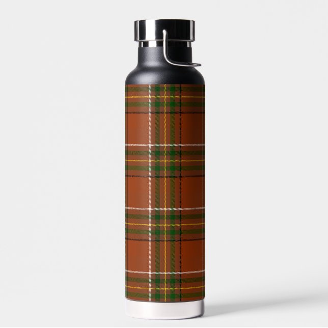 Bouteille D'eau Brown Earthy Plaid Tartan  (Gauche)