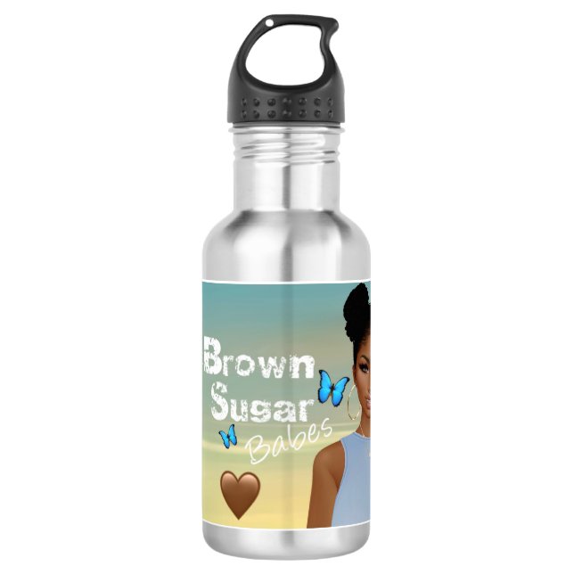 Bouteille d'eau Brown pour bébés à sucre 1 (Devant)