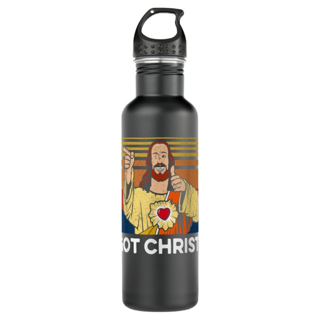 Bouteille D'eau Buddy Christ Christmas Cool Jesus Religious Christ (Devant)