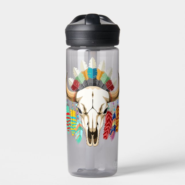 Bouteille D'eau Buffalo Skull Native American Emblem (Extérieur)