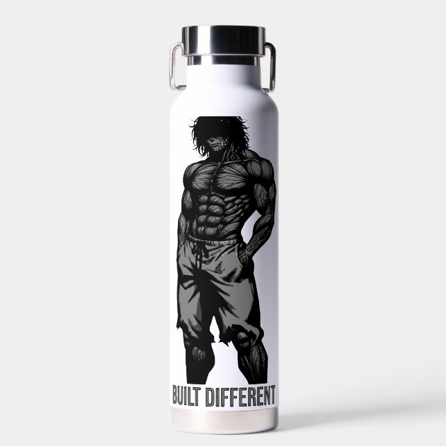 Bouteille D'eau Built Different Monstrous Physique Heavyweight Gym (Avant)
