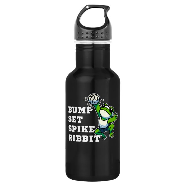 Bouteille D'eau Bump, Set, Spike, Ribbit (Devant)