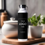 Bouteille D'eau Business Logo Minimal Black<br><div class="desc">Introducing our custom-designed water bottle, the perfect embodiment of style, sustainability, and functionality, tailor-made for your small business. Whether you’re looking to promote your brand, spread a message, or simply offer a thoughtful gift to your clients and customers, our custom water bottle is the ideal canvas for your logo and...</div>
