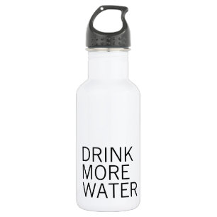Bouteille D'eau Buvez plus de minimaliste simple de l'eau