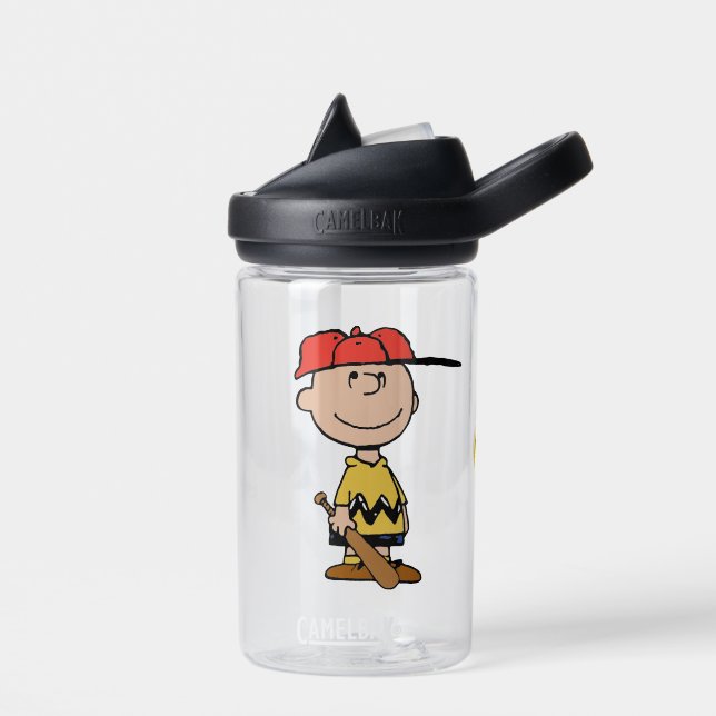 Bouteille D'eau cacahuètes | Charlie Brown Baseball Smile (Gauche)