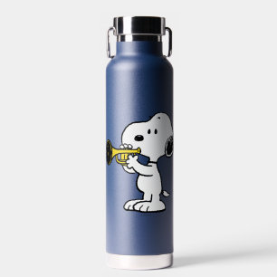 Bouteille D'eau cacahuètes Joueur de trompette Snoopy
