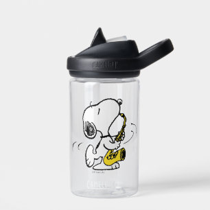 Bouteille D'eau cacahuètes   Lecteur Snoopy Saxophone