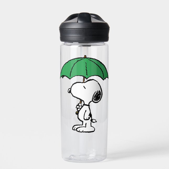 Bouteille D'eau cacahuètes | Parapluie vert Snoopy (Extérieur)