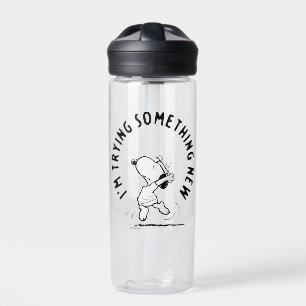 Bouteille D'eau cacahuètes   Snoopy Essayer Quelque Chose De Nouve