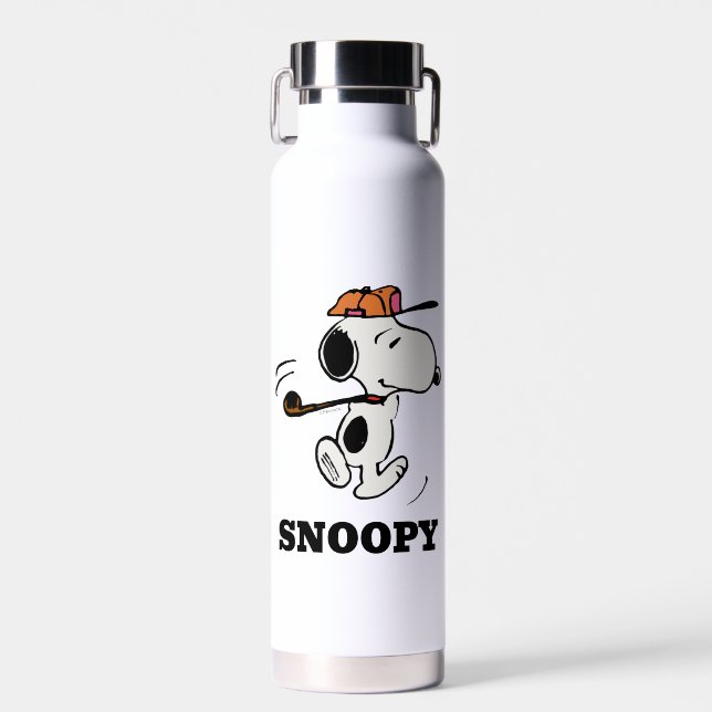 Bouteille D'eau cacahuètes | Snoopy Golf Swing (Avant)