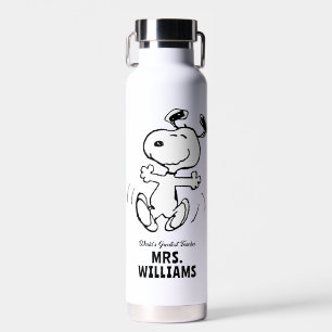 Bouteille D'eau cacahuètes Snoopy Grand Enseignant Personnalisé