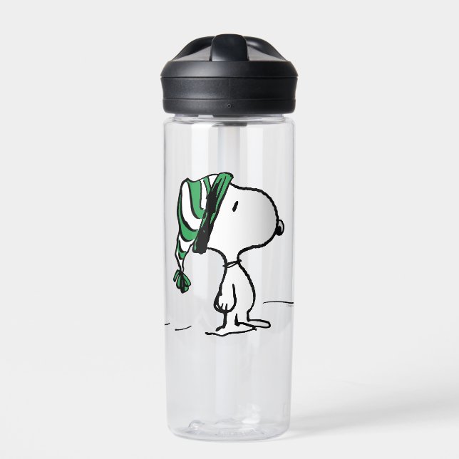 Bouteille D'eau cacahuètes | Snoopy Green Casquette de neige (Extérieur)