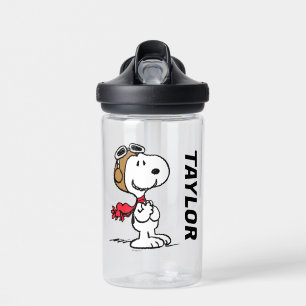 Bouteille D'eau cacahuètes   Snoopy L'As Volant   Ajouter Votre No