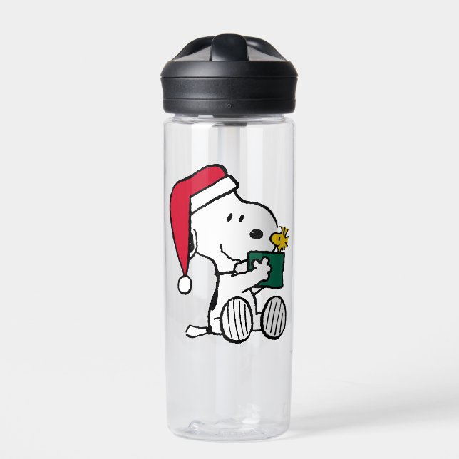 Bouteille D'eau cacahuètes | Snoopy Père Noël & Woodstock Cadeau (Extérieur)