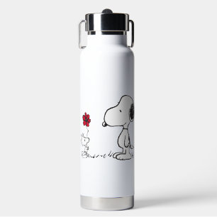 Bouteille D'eau cacahuètes   Snoopy & Woodstock Rouge & Noir