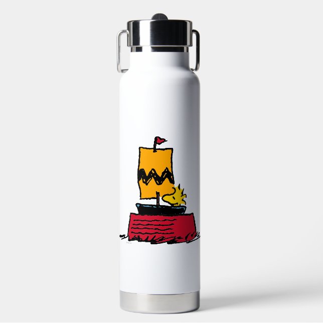 Bouteille D'eau cacahuètes | Woodstock Snoopy Plat Bateau à voile (Salle de sport)