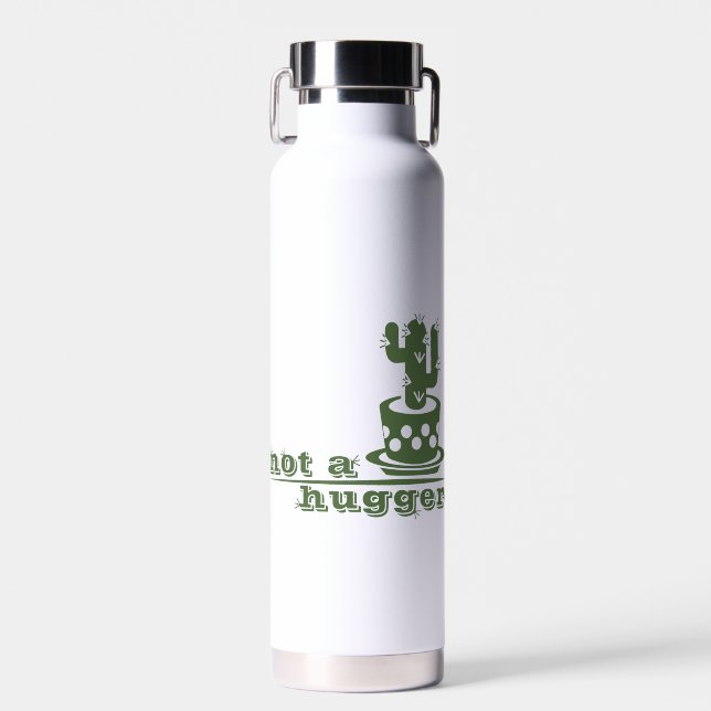 Bouteille D'eau Cactus Pas un gros cactus drôle dire (Avant)