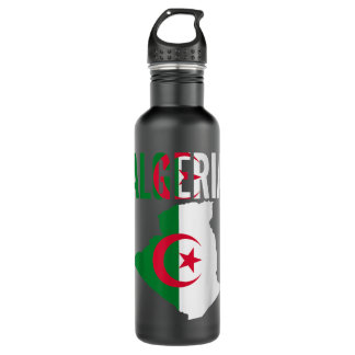 Bouteille D'eau Cadeau algérien Algérie Pays Carte Drapeau