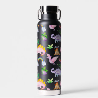 Bouteille D'eau Cadeau anniversaire de enfant en dino noir
