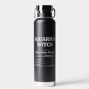 Bouteille D'eau Cadeau de la sorcière du Verseau pour la fête d'an