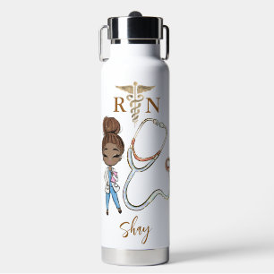 Bouteille D'eau Cadeau de Monogramme pour femmes mignonnes