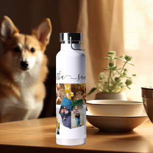 Bouteille D'eau Cadeau de photo collage animaux de compagnie de fa
