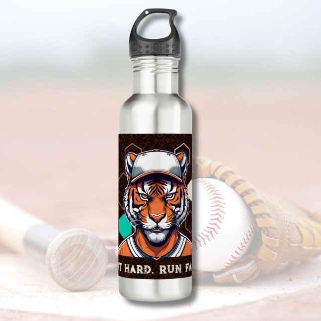 Bouteille D'eau Cadeau de Tigre cool pour les joueurs de baseball  (Cool Tiger Gift for Baseball Players Lover Coaches)