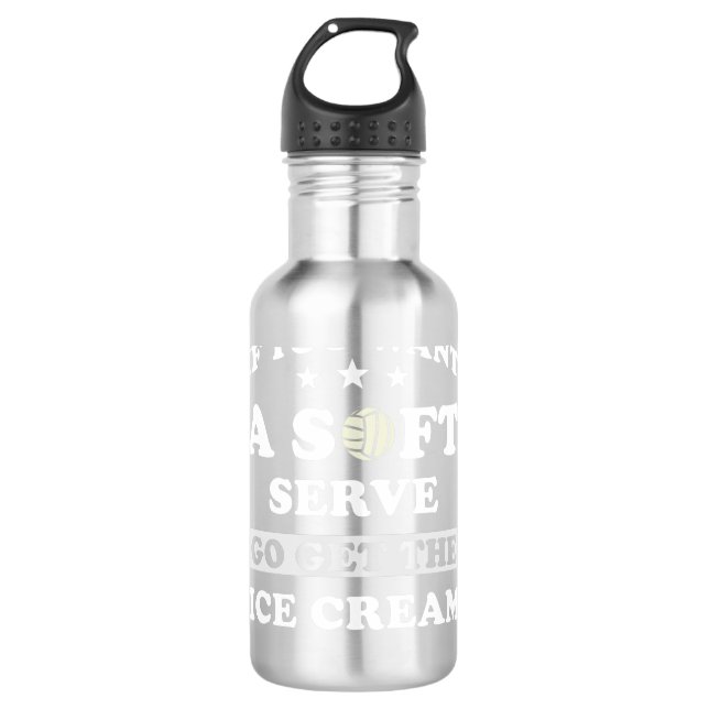Bouteille D'eau Cadeau de volleyball drôle (Devant)