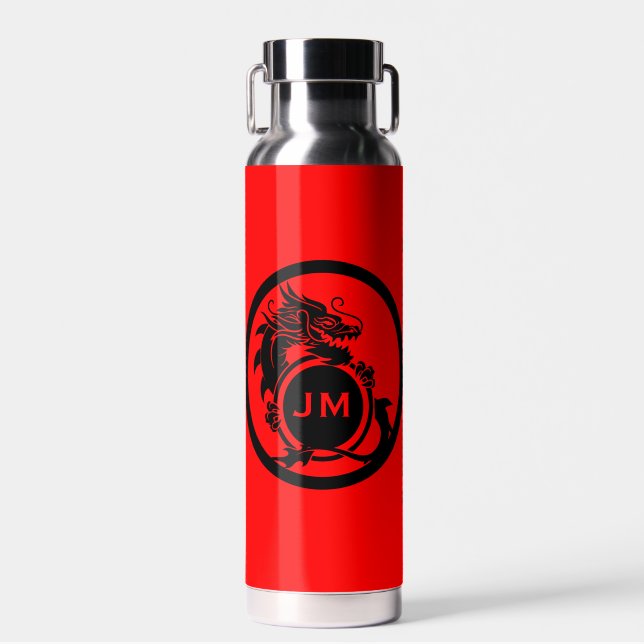 Bouteille D'eau Cadeau initial de golfeur de nouveauté de dragon (Avant)