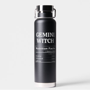 Bouteille D'eau Cadeau personnalisable Gémeaux Zodiaque Astrologie