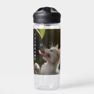 Bouteille D'eau Cadeau personnalisé avec un mignon chaton et une g
