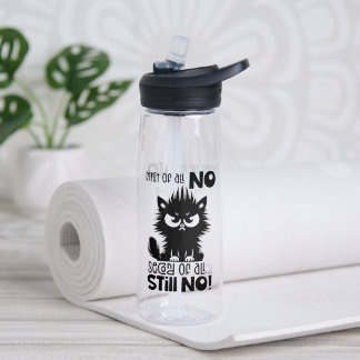 Bouteille D'eau Cadeau pour amateur de chat drôle avant tout 