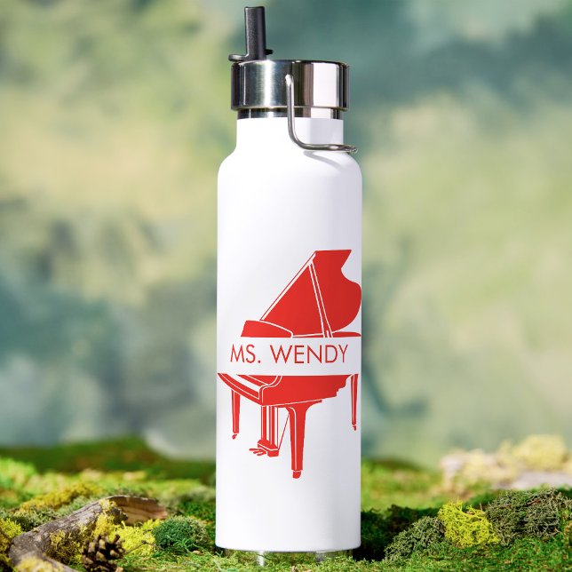 Bouteille D'eau Cadeau pour professeur de piano Piano à queue (Créateur téléchargé)