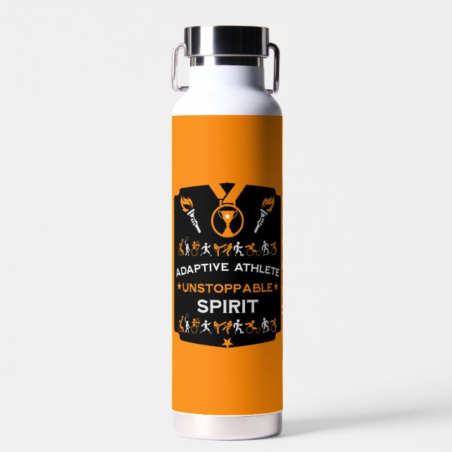 Bouteille D'eau Cadeau sportif Adaptive Handicap (Avant)