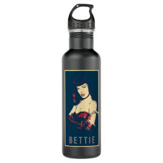 Bouteille D'eau Cadeaux D'Anniversaire Illustration Pop Art Bettie