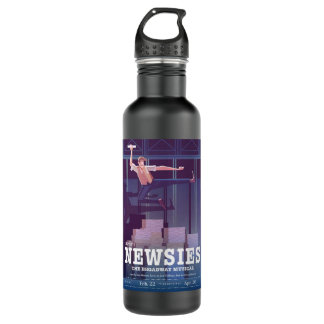 Bouteille D'eau Cadeaux d'anniversaire Newsies Broadway Couverture