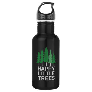 Bouteille D'eau Cadeaux de camping d'arbres peu drôles heureux