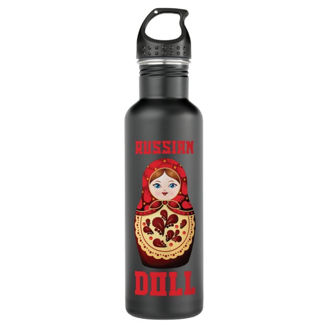 Bouteille D'eau Cadeaux Idea Matryoshka Poupée Unisex Russie Touri (Devant)
