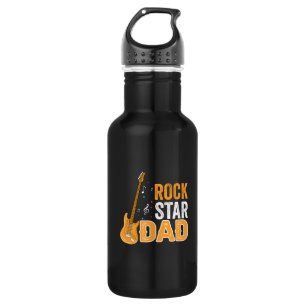 Bouteille D'eau Cadeaux papa   Rock Star Papa