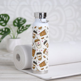 Bouteille D'eau Cafés, Fèves de café, Amateur de café, Coeurs